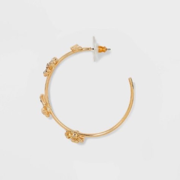 SUGARFIX by BaubleBar Butterfly Hoop Earrings - Picture 2 of 5